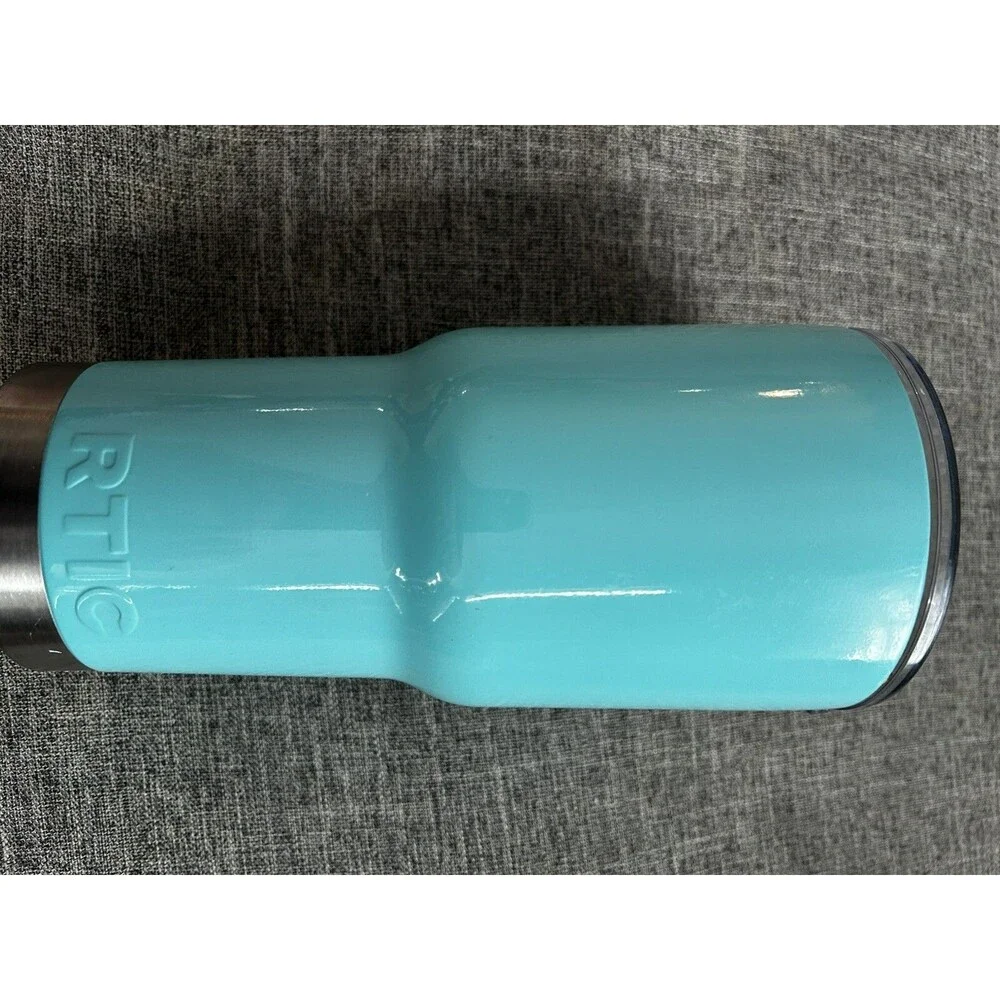 RTIC Tumbler 30 Oz Double Wall Insulated Light Blue With Lid Travel Cup